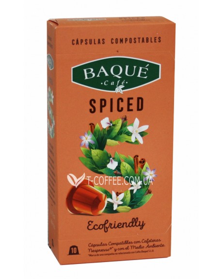 Кава CAFE BAQUE Nespresso Spiced в капсулах 10 х 5 г (8410684000449)