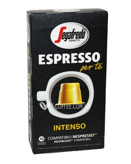 Кава SEGAFREDO Nespresso Espresso Per Te Intenso в капсулах 10 х 5,1 г (8003410247067)