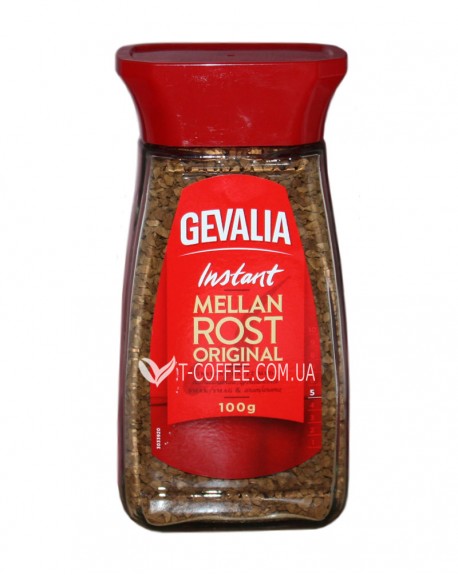 Кава GEVALIA Mellan Rost Original Instant розчинна 100 г скл. б.