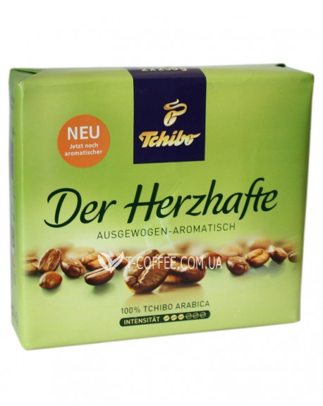 Кава TCHIBO Herzhaft Mild М'яке Серце мелена 2 х 250 г (4006067945083)