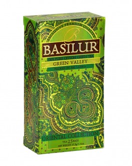 Чай BASILUR Green Valley Зелена Долина - Східна 25 х 1,5 г (4792252923614)