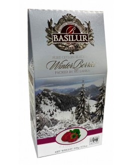 Чай BASILUR Raspberries Малина - Зимові Ягоди 100 г к/п (4792252941502)