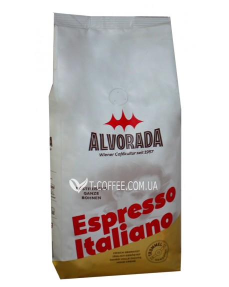 Кава ALVORADA Espresso Italiano зернова 1 кг (9002517300797) 