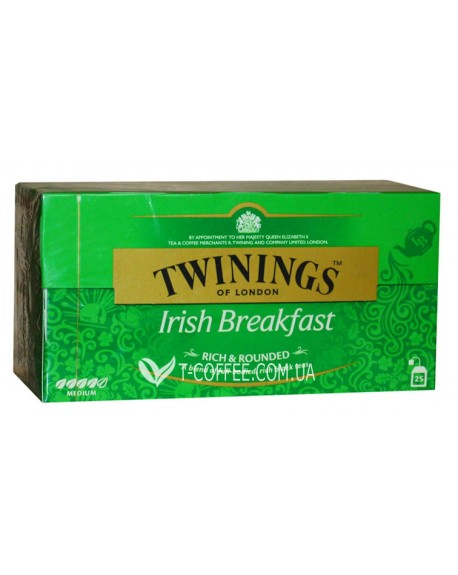 Чай TWININGS Irish Breakfast Ірландський сніданок 25 х 2 г
