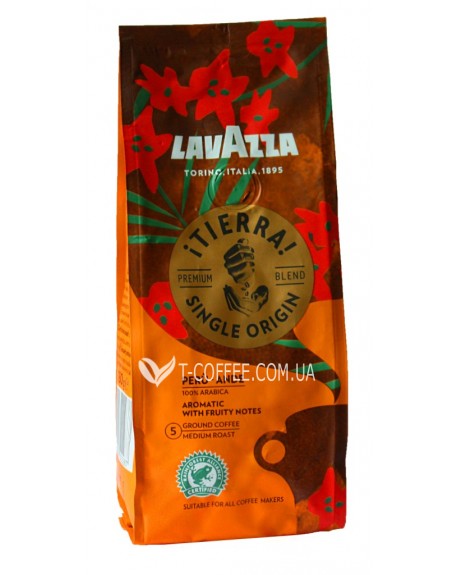 Кава LAVAZZA Tierra Peru Ande мелена 180 г (8000070022287)