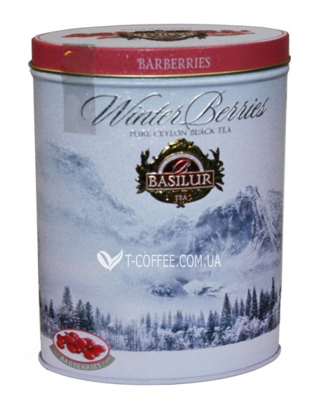Чай BASILUR Barberries Барбарис - Зимові Ягоди 100 г ж/б (4792252938762)