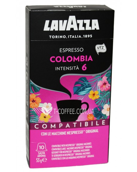 Кава LAVAZZA Nespresso Colombia в капсулах 10 х 5,3 г (8000070022881)