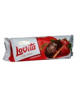Печиво ROSHEN Lovita Strawberry Полуниця 135 г (4823077634277)