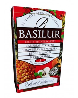 Чай BASILUR Fruit Infusions Assorted 2 - Фруктові Коктейлі Асорті 25 х 1,8 г (4792252936324)