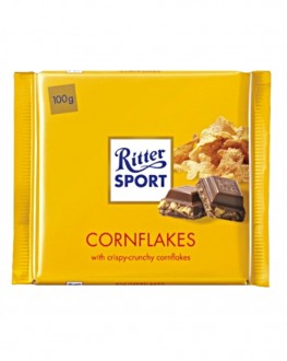 Шоколад RITTER SPORT Cornflakes Молочний Кукурудзяні Пластівці 100 г (4000417011008)