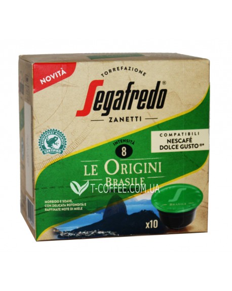 Кава SEGAFREDO Dolce Gusto Le Origini Brasile в капсулах 10 х 7,5 г (8003410248231)