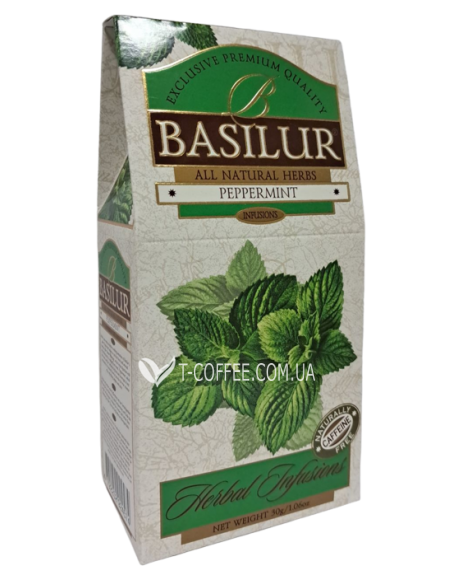 Чай BASILUR Peppermint Перцева М'ята - Трав'яні Збори 30 г к/п (4792252924574)