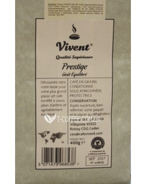 Кава VIVENT Prestige зернова 400 г (3071473968538) фото