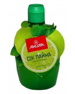 Сік лайма AKURA концентрований 220 мл п/б (5202737300117)