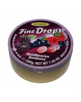Льодяники FINE DROPS Waldbeeren Bonbons Асорті Лісові Ягоди 200 г (9002859055614)