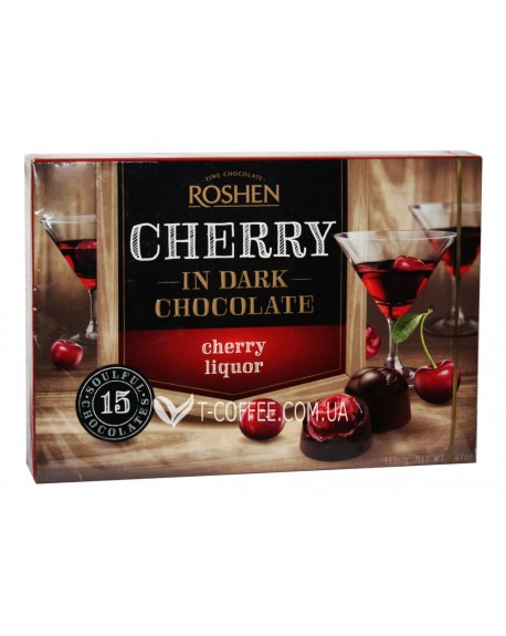 Цукерки ROSHEN Вишня з Вишневим Лікером 155 г в коробці (4823077625145)