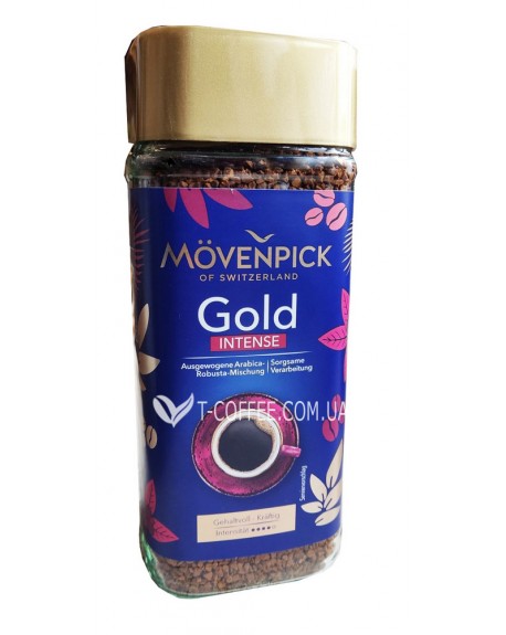 Кава MOVENPICK Gold Intense розчинна 200 г ст. б. (4006581018102)