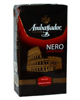 Кава AMBASSADOR Nero мелена 225 г (8718868866653)