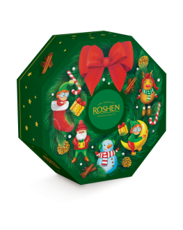 Новорічний подарунок ROSHEN №7 Різдвяний Вінок 2024 425 г (4823077635151)