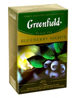 Чай GREENFIELD Blueberry Nights Чорниця 100 г к/п (4823096802428)