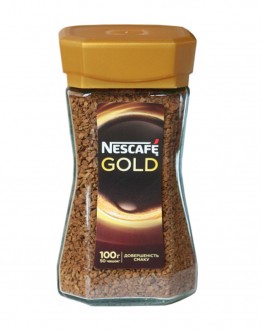 Кава NESCAFE Gold розчинна 100 г скл. б.