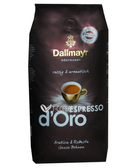 Кава DALLMAYR Espresso d'Oro зернова 1 кг (4008167154679)