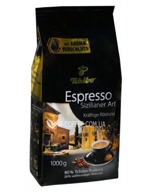 Кава TCHIBO Espresso Sizilianer Art зернова 1 кг (4046234265330) фото