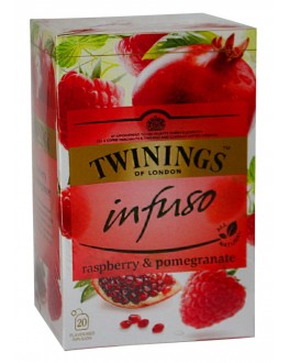 Чай TWININGS Infuso Raspberry Pomegranate Малина Гранат 20 х 2 г (070177177607)