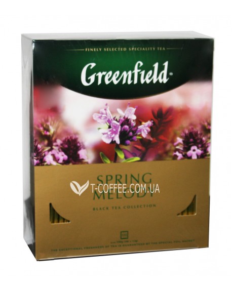 Чай GREENFIELD Spring Melody Весняна Мелодія 100 х 1,5 г к/п (4823096806600)