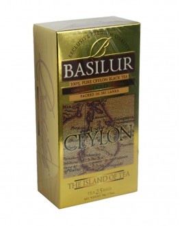 Чай BASILUR Gold Золотий - Чайний Острів 25 х 2 г (4792252917224)
