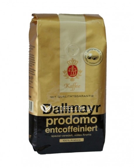 Кава DALLMAYR Prodomo Entcoffeiniert без кофеїну зернова 500 г (4008167112235)