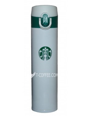 Термос-поїлка STARBUCKS білий в асортименті 380 мл - фото