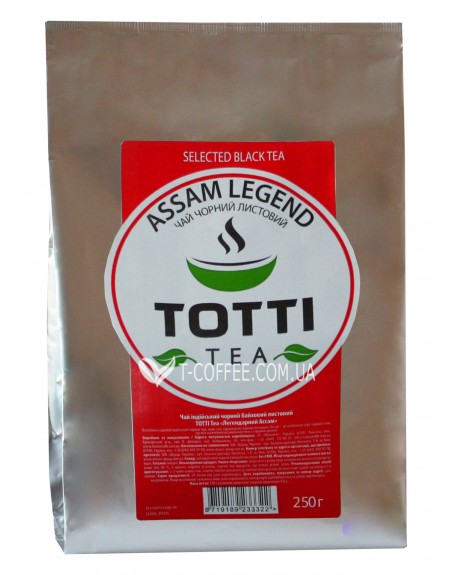 Чай TOTTI Assam Legend Легендарний Асам 250 г ф/п (8719189233322)