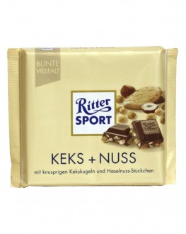 Шоколад RITTER SPORT Keks Nuss Молочний Печиво Горіх 100 г