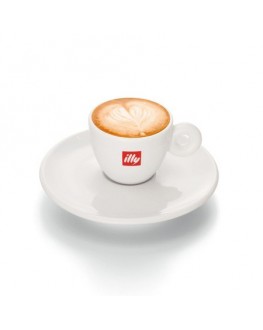 Чашка с блюдцем ILLY Doppio фарфоровая 120 мл