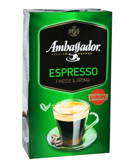 Кава AMBASSADOR Espresso мелена 450 г (8719325127386)
