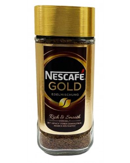 Кава NESCAFE Gold Edelmischung цільнозернова розчинна 100 г скл. б. (9002100100315)