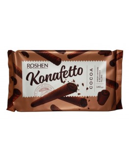 Вафельні трубочки ROSHEN Konafetto Cocoa Какао 140 г (4823077633034)