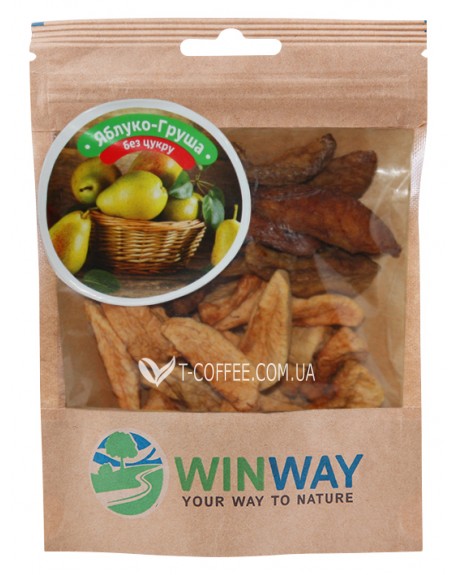 Яблуко Груша WINWAY сушені шматочки 50 г (4821912901188)