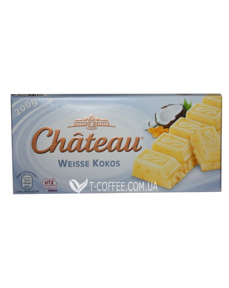 Шоколад CHATEAU Weisse Kokos Білий Кокос 200 г (29039777)