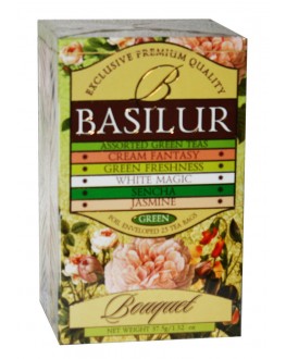 Чай BASILUR Assorted Green Tea Асорті - Букет 25 х 1,32 г (4792252001121)