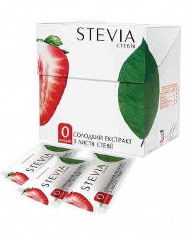 Замінник цукру STEVIA з екстрактом стевії 25 х 1 г