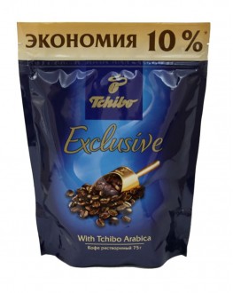 Кава TCHIBO Exclusive розчинна 75 г економ. пак. (4607066401862)