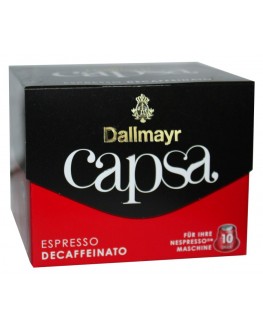 Кава DALLMAYR Nespresso Capsa Espresso Decaffeinato в капсулах 10 х 5,6 г (4008167010807)