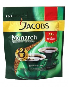 Кава JACOBS Monarch розчинна 35 г економ. пак. (4820187041698)