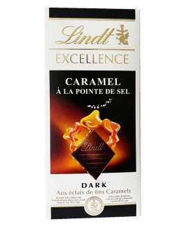Шоколад LINDT Excellence Dark Chocolate Caramel Sea Salt Чорний Карамель Сіль 100 г (3046920027281)