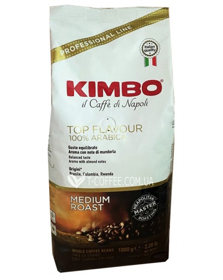 Кава KIMBO Espresso Bar Top Flavour зернова 1 кг (8002200140069)