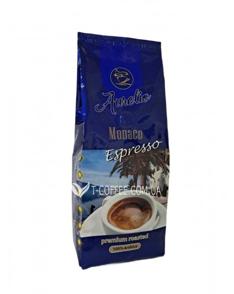 Кава AURELIO Monaco Espresso зернова 453 г (8000775936704)