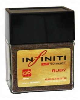 Кава INFINITI Ruby цільнозернова розчинна 100 г скл. б.