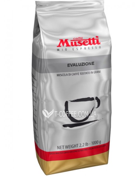 Кава MUSETTI Evоluzione 100% Arabica зернова 1 кг (8004769200024)
